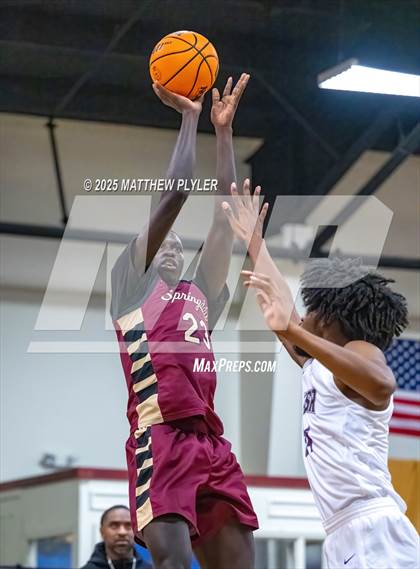 Thumbnail 2 in Springdale Prep vs. Kid Star Rising Christian Academy (Veterans Showcase 2025) photogallery.