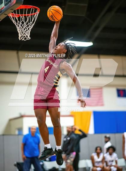 Thumbnail 1 in Springdale Prep vs. Kid Star Rising Christian Academy (Veterans Showcase 2025) photogallery.