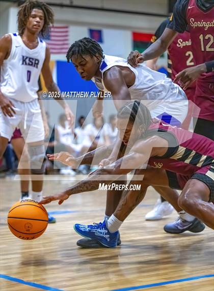 Thumbnail 3 in Springdale Prep vs. Kid Star Rising Christian Academy (Veterans Showcase 2025) photogallery.