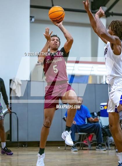 Thumbnail 3 in Springdale Prep vs. Kid Star Rising Christian Academy (Veterans Showcase 2025) photogallery.