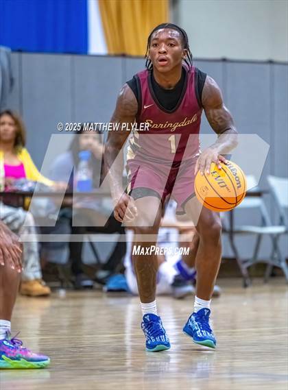 Thumbnail 1 in Springdale Prep vs. Kid Star Rising Christian Academy (Veterans Showcase 2025) photogallery.