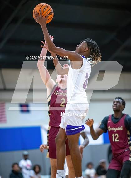 Thumbnail 3 in Springdale Prep vs. Kid Star Rising Christian Academy (Veterans Showcase 2025) photogallery.