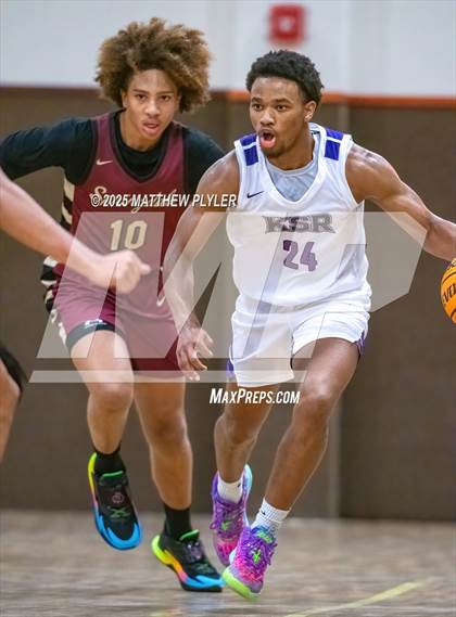 Thumbnail 1 in Springdale Prep vs. Kid Star Rising Christian Academy (Veterans Showcase 2025) photogallery.