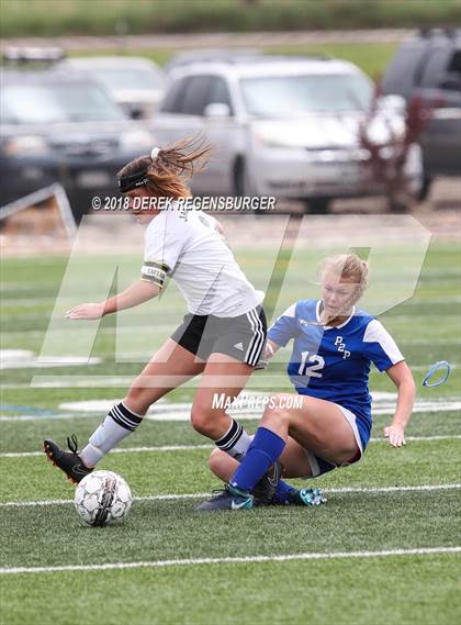 Thumbnail 1 in Jefferson Academy vs Peak to Peak (CHSAA 3A 2nd Round Playoff) photogallery.
