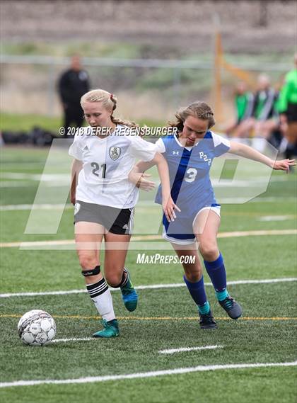 Thumbnail 2 in Jefferson Academy vs Peak to Peak (CHSAA 3A 2nd Round Playoff) photogallery.