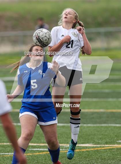Thumbnail 1 in Jefferson Academy vs Peak to Peak (CHSAA 3A 2nd Round Playoff) photogallery.