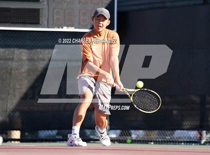 Thumbnail 2 in Southlake Carroll vs Round Rock Westwood (UIL 6A Team Tennis Semifinal) photogallery.