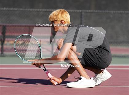 Thumbnail 2 in Southlake Carroll vs Round Rock Westwood (UIL 6A Team Tennis Semifinal) photogallery.