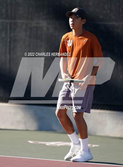 Thumbnail 3 in Southlake Carroll vs Round Rock Westwood (UIL 6A Team Tennis Semifinal) photogallery.
