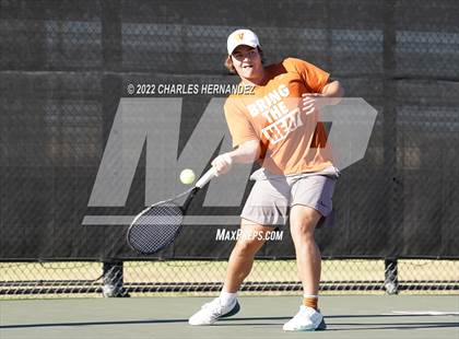 Thumbnail 3 in Southlake Carroll vs Round Rock Westwood (UIL 6A Team Tennis Semifinal) photogallery.