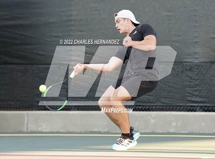 Thumbnail 2 in Southlake Carroll vs Round Rock Westwood (UIL 6A Team Tennis Semifinal) photogallery.