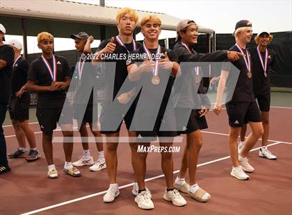 Thumbnail 1 in Southlake Carroll vs Round Rock Westwood (UIL 6A Team Tennis Semifinal) photogallery.