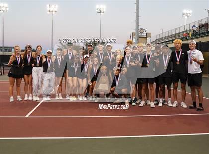 Thumbnail 3 in Southlake Carroll vs Round Rock Westwood (UIL 6A Team Tennis Semifinal) photogallery.
