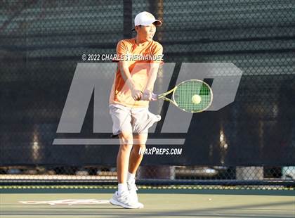 Thumbnail 3 in Southlake Carroll vs Round Rock Westwood (UIL 6A Team Tennis Semifinal) photogallery.