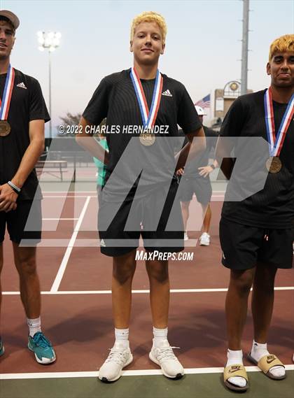 Thumbnail 2 in Southlake Carroll vs Round Rock Westwood (UIL 6A Team Tennis Semifinal) photogallery.