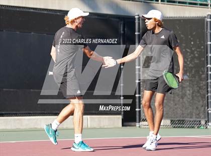 Thumbnail 3 in Southlake Carroll vs Round Rock Westwood (UIL 6A Team Tennis Semifinal) photogallery.