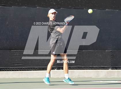 Thumbnail 2 in Southlake Carroll vs Round Rock Westwood (UIL 6A Team Tennis Semifinal) photogallery.