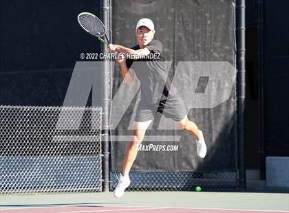 Thumbnail 3 in Southlake Carroll vs Round Rock Westwood (UIL 6A Team Tennis Semifinal) photogallery.