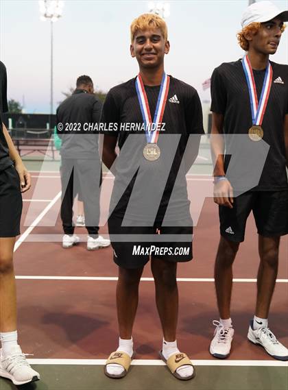 Thumbnail 3 in Southlake Carroll vs Round Rock Westwood (UIL 6A Team Tennis Semifinal) photogallery.