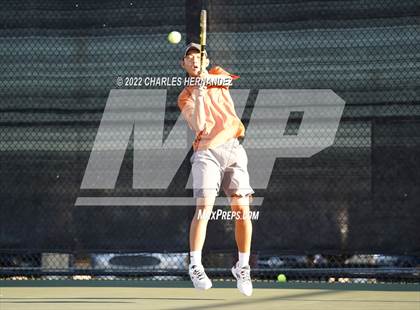 Thumbnail 2 in Southlake Carroll vs Round Rock Westwood (UIL 6A Team Tennis Semifinal) photogallery.