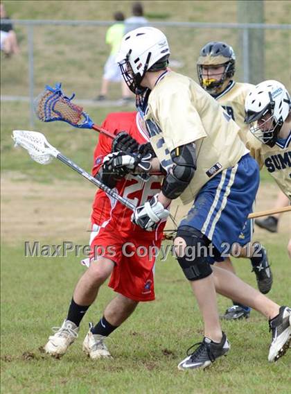 Thumbnail 1 in Sumner Spartans [Hendersonville/Beech/Hyde/Station Camp/Aaron Academy]  vs Lafayette (Knoxville Lacrosse Festival) photogallery.