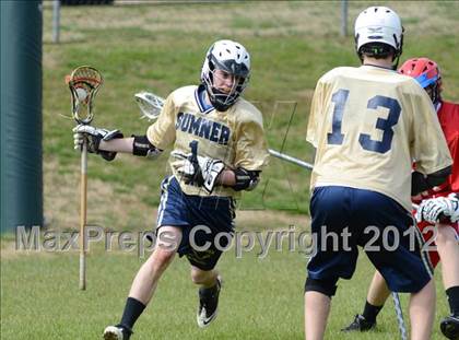Thumbnail 1 in Sumner Spartans [Hendersonville/Beech/Hyde/Station Camp/Aaron Academy]  vs Lafayette (Knoxville Lacrosse Festival) photogallery.