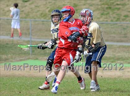 Thumbnail 1 in Sumner Spartans [Hendersonville/Beech/Hyde/Station Camp/Aaron Academy]  vs Lafayette (Knoxville Lacrosse Festival) photogallery.