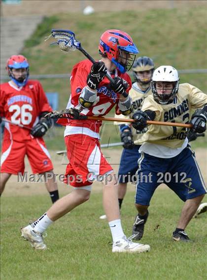 Thumbnail 1 in Sumner Spartans [Hendersonville/Beech/Hyde/Station Camp/Aaron Academy]  vs Lafayette (Knoxville Lacrosse Festival) photogallery.
