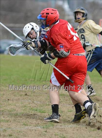 Thumbnail 2 in Sumner Spartans [Hendersonville/Beech/Hyde/Station Camp/Aaron Academy]  vs Lafayette (Knoxville Lacrosse Festival) photogallery.
