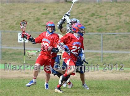Thumbnail 2 in Sumner Spartans [Hendersonville/Beech/Hyde/Station Camp/Aaron Academy]  vs Lafayette (Knoxville Lacrosse Festival) photogallery.
