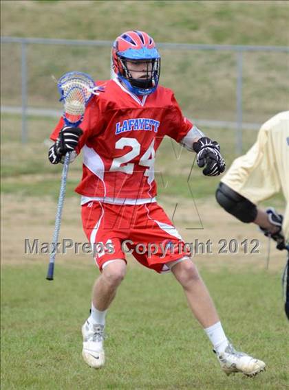 Thumbnail 2 in Sumner Spartans [Hendersonville/Beech/Hyde/Station Camp/Aaron Academy]  vs Lafayette (Knoxville Lacrosse Festival) photogallery.