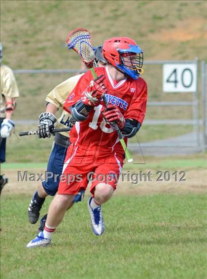 Thumbnail 2 in Sumner Spartans [Hendersonville/Beech/Hyde/Station Camp/Aaron Academy]  vs Lafayette (Knoxville Lacrosse Festival) photogallery.