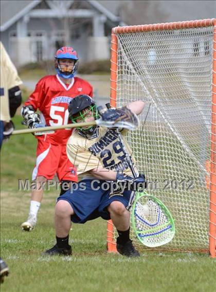 Thumbnail 1 in Sumner Spartans [Hendersonville/Beech/Hyde/Station Camp/Aaron Academy]  vs Lafayette (Knoxville Lacrosse Festival) photogallery.