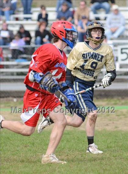 Thumbnail 2 in Sumner Spartans [Hendersonville/Beech/Hyde/Station Camp/Aaron Academy]  vs Lafayette (Knoxville Lacrosse Festival) photogallery.