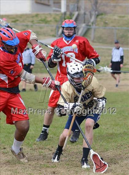 Thumbnail 2 in Sumner Spartans [Hendersonville/Beech/Hyde/Station Camp/Aaron Academy]  vs Lafayette (Knoxville Lacrosse Festival) photogallery.