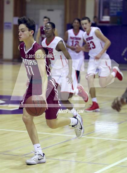 Thumbnail 2 in Sacred Heart Prep vs. Saint Mary's (Piedmont MLK Showcase) photogallery.