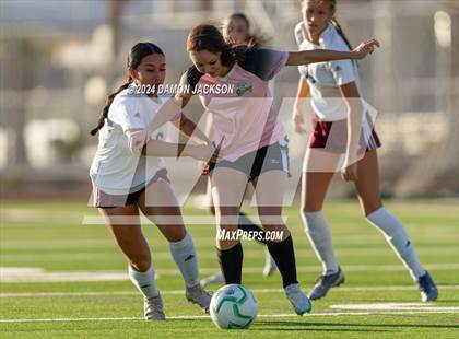 Thumbnail 2 in Pahrump Valley vs Virgin Valley (NIAA 3A Southern Region Quarterfinal) photogallery.