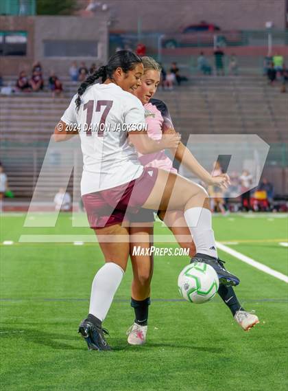 Thumbnail 2 in Pahrump Valley vs Virgin Valley (NIAA 3A Southern Region Quarterfinal) photogallery.