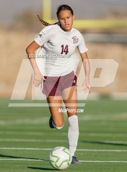Thumbnail 2 in Pahrump Valley vs Virgin Valley (NIAA 3A Southern Region Quarterfinal) photogallery.