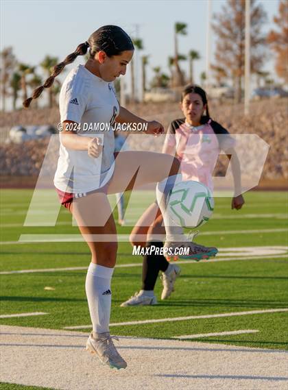 Thumbnail 2 in Pahrump Valley vs Virgin Valley (NIAA 3A Southern Region Quarterfinal) photogallery.