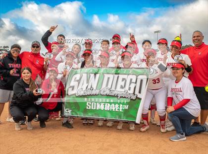 Thumbnail 2 in Imperial vs. Christian (CIF SDS DIII Softball Championship) photogallery.