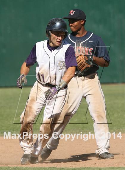 Thumbnail 1 in Vacaville Christian vs. Bradshaw Christian (CIF SJS D6 Final) photogallery.