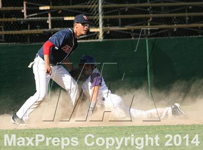 Thumbnail 3 in Vacaville Christian vs. Bradshaw Christian (CIF SJS D6 Final) photogallery.