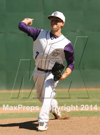 Thumbnail 2 in Vacaville Christian vs. Bradshaw Christian (CIF SJS D6 Final) photogallery.