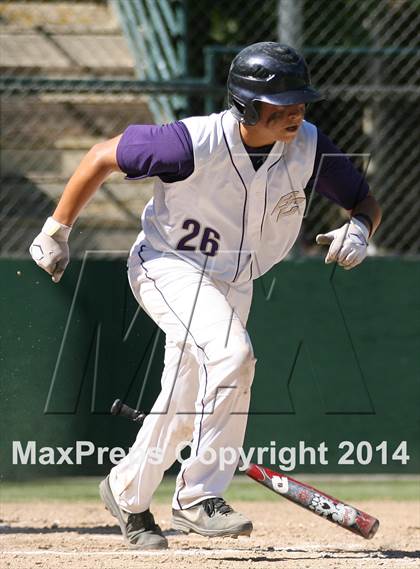 Thumbnail 3 in Vacaville Christian vs. Bradshaw Christian (CIF SJS D6 Final) photogallery.