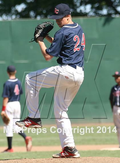 Thumbnail 2 in Vacaville Christian vs. Bradshaw Christian (CIF SJS D6 Final) photogallery.