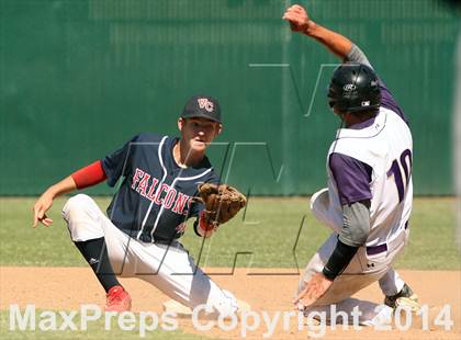 Thumbnail 3 in Vacaville Christian vs. Bradshaw Christian (CIF SJS D6 Final) photogallery.