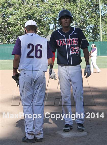 Thumbnail 1 in Vacaville Christian vs. Bradshaw Christian (CIF SJS D6 Final) photogallery.