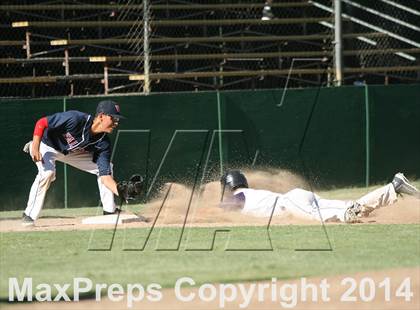 Thumbnail 1 in Vacaville Christian vs. Bradshaw Christian (CIF SJS D6 Final) photogallery.