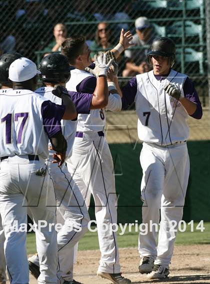 Thumbnail 2 in Vacaville Christian vs. Bradshaw Christian (CIF SJS D6 Final) photogallery.